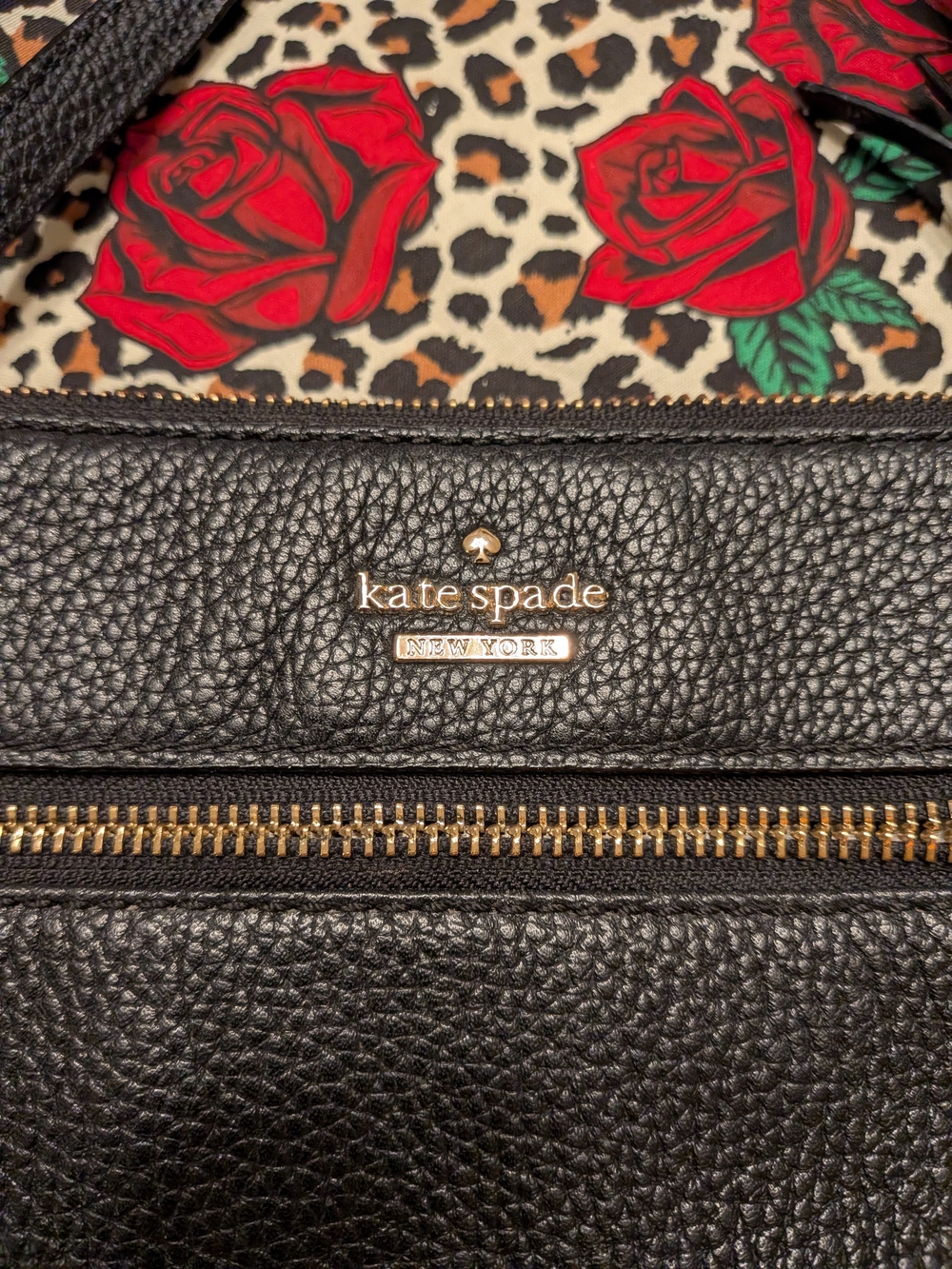 Kate Spade Black Leather Crossbody